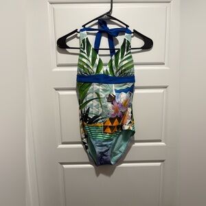 Prana One-Piece Tropical Bathing Suit, NWT- size XS